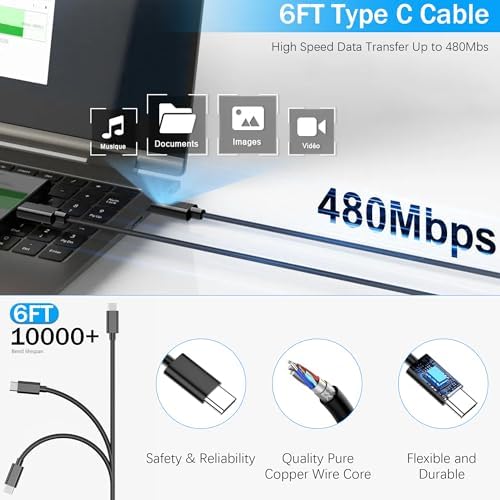 Ultra-Fast 2025 45 W USB-C Charger Duo for Samsung Galaxy – Dual-Pack Type-C Fast Charging Cords for S25, S24, S23 & S20 Series – Superior Compatibility and Rapid Power Restore for Android Devices