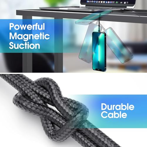 Revolutionize Your Charging with the Magnetic 540° Rotation Cable Set – 7-Piece Bundle Featuring 1.6 ft, 3.3 ft (2), 6.6 ft (2), and 10 ft (2) Lengths – Universal Compatibility with Micro USB, Type C, and i Devices for Fast, Efficient Charging – Durable, Hassle-Free Magnetic Connection for One-Handed Use – Perfect for Home, Car, or Travel Charging Solutions