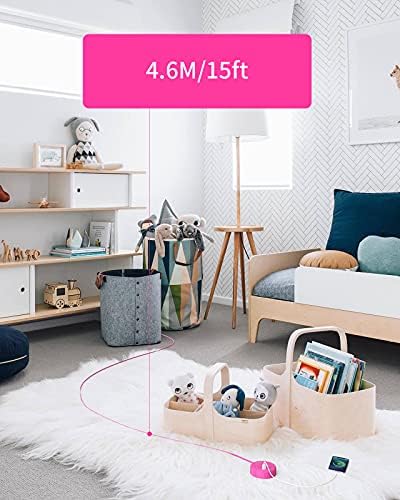 Stylish 25 ft Rose Pink Extension Cord by NTONPOWER – Flat Plug Power Strip with 3 AC Outlets & 2 USB Ports, Versatile Wall Mount Charging Station for Home, Dorm, or Office – ETL Certified for Enhanced Safety and Performance