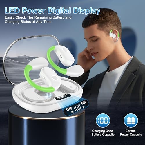 AI-Powered 144-Language Bluetooth Earbuds: Advanced Noise-Canceling Headphones for Effortless Communication in Any Setting, Ideal for i OS & Android Users, Waterproof Design for Enhanced Durability and Comfort During Travel