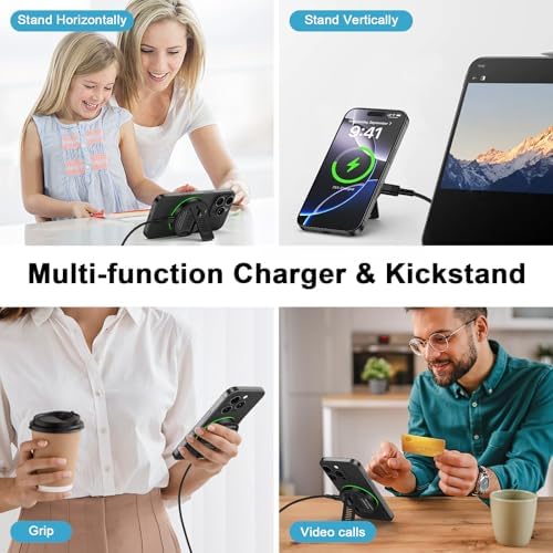 Revolutionary Magnetic Wireless Fast Charger for Samsung Galaxy S25/S24/S23/S22/S21/S20/S10 & i Phone 16 Pro Max/15/14/13/12 – Ultimate Compatibility, Sleek Design, and Enhanced Safety Features for Effortless Charging Experience