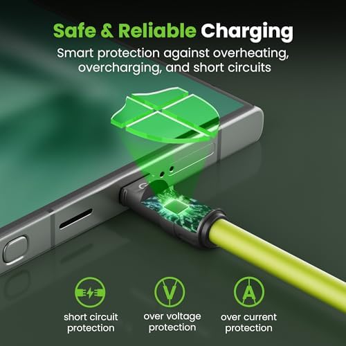 Innovative GEARit 100 W 4-in-1 Fast Charging Cable – Versatile USB-C, USB-A & Lightning Connectors, 4 Feet Silicone Charger for i Phone, Mac Book Pro & More – Ultimate Multi-Device Power Solution with Enhanced Durability and Speed