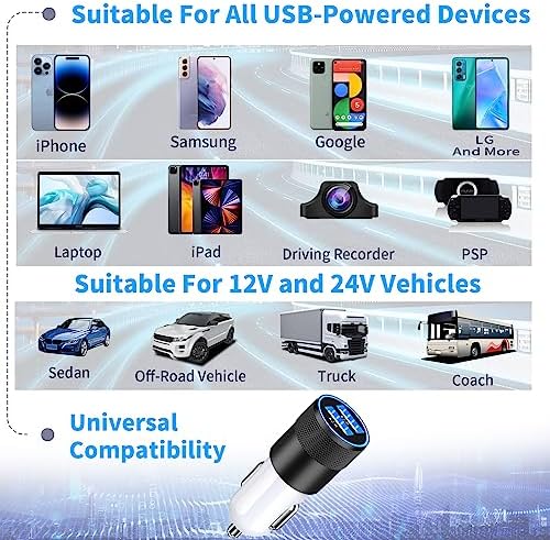 Braveridge 66 W Dual Port USB-C Car Charger for i Phone 16 – MFi Certified Fast Charging with Type-C Braided Cable – Enhanced Compatibility for i Phone 16/16 Pro Max/15/15 Pro/i Pad – Ideal for Road Trips and On-the-Go Power Solutions