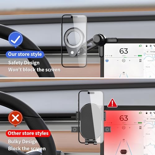 Magnetic Car Phone Holder for Polestar 2 (2022-2024) & Polestar 3 (2025) – Premium Navigation Mount for Enhanced Driving Experience & Seamless Smartphone Access – Stylish Interior Accessory for Modern Vehicles