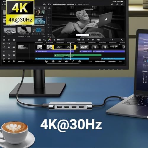Transform Your Tech Setup with the Premium 11-in-1 USB C Hub Adapter: 4 K HDMI & VGA Outputs, PD 100 W Fast Charging, Dual USB 3.0/2.0 Ports, Ethernet for Reliable Internet, SD/TF Card Reader & Headphone Jack – Perfect for i Phone 16/15, Mac Book Pro/Air & Type C Laptops for Unmatched Efficiency & Connectivity