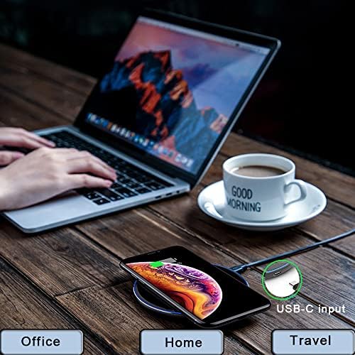 Ultra-Fast 30 W Wireless Charging Pad – Sleek Qi-Certified Charger for Samsung Galaxy S22/S21/S20 & i Phone 14/13/12/11 Series – Lightweight, Portable Design with Non-Slip Surface & Safety Features for Effortless Power Delivery