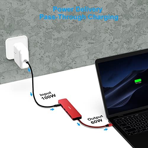 BENFEI 7-in-1 USB C Hub Multiport Adapter – Ultimate Connectivity Solution with 4 K HDMI, 100 W Power Delivery, High-Speed USB 3.0 Ports, and Card Readers for i Phone 15 Pro/Max, Mac Book, i Pad Pro & Samsung S23 – Boost Productivity and Streamline Your Setup