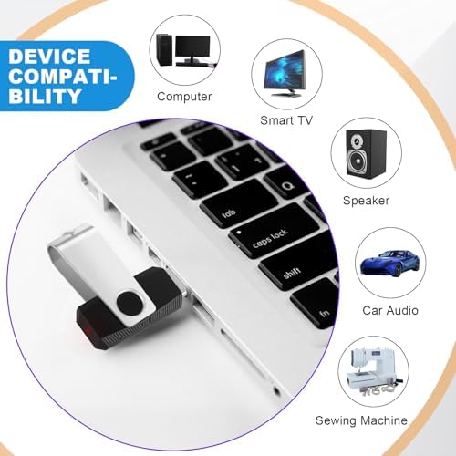 Maximize Your Storage with 10-Pack 8 GB USB Flash Drives – Portable Swivel Memory Sticks for Effortless Data Backup & Transfer, Ideal for Students & Professionals with Lanyards for Easy Access