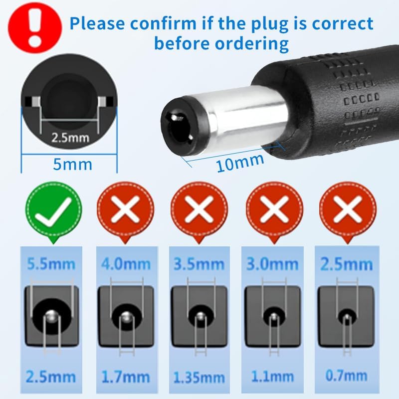 High-Efficiency 7.5 V DC Power Supply Adapter with 5.5 mm Barrel Plug – 1 A Versatile AC Charger for Electronics and DIY Projects – Custom Screw Terminals for Easy Hookup – Durable Black Design Perfect for Home and Professional Applications – Compatible with Devices from 200 m A to 1000 m A
