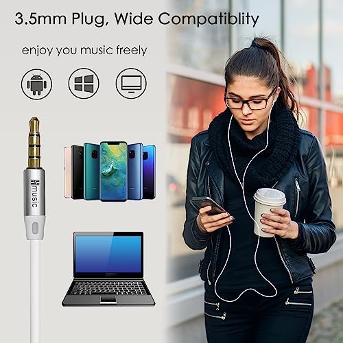 Hmusic USB-C Sleep Earbuds – Ultra-Comfortable Noise Isolation Earphones for Side Sleepers, Meditation, and Air Travel – Lightweight Silicone Design with Integrated Mic for Insomnia Relief and Ultimate Relaxation – Ideal for Enhanced Serenity and Peaceful Rest