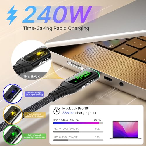 AICase 3-in-1 Magnetic Charging Cable – Retractable Fast Charging Solution for Type-C, Micro USB & i Phone Devices – Tangle-Free and Durable Design for Effortless Organization & Seamless Connectivity