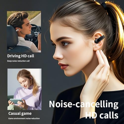 Vibrant Purple Open Ear Wireless Sport Earbuds – Bluetooth 5.4 Clip-On Headphones with IPX5 Water Resistance for Enhanced Safety and Comfort in Running & Cycling – Ultimate Audio Experience for Active Lifestyles