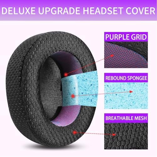 Upgrade Your Audio Experience with Premium Sheepskin Replacement Earpads for Steel Series Arctis Nova Pro (Wired) – Unmatched Comfort and Superior Sound Isolation for Gamers and Audiophiles – Effortless Installation with Enhanced Longevity