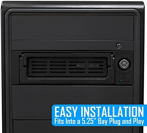 Kingwin Universal Hot Swap Mobile Rack for 2.5” & 3.5” SSD/HDD – Effortless Internal Tray-Less SATA Hard Drive Backplane Enclosure with 6 Gbps Support for SATA I/II/III & SAS I/II – Ultimate Flexibility and Enhanced Data Transfer Speed for Efficient Storage Management