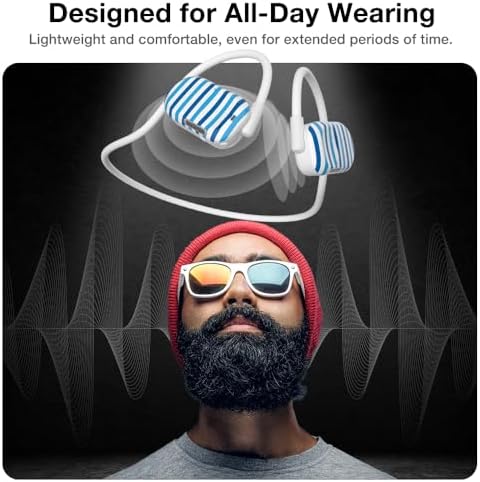 Purity Air Open Ear Headphones – Advanced True Air Conduction Wireless Bluetooth Earbuds with Dual Mic for Clear Calls – Ergonomic, Sweat-Resistant Design for Active Lifestyles – Compatible with i Phone & Android – Ultimate Comfort and Audio Awareness