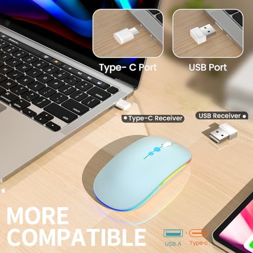 Elevate Your Computing Experience with the Q23 S Black Wireless Mouse – Rechargeable, Dual Mode USB-A & Type-C, Silent Operation, and 3 Adjustable DPI for Ultimate Precision and Versatility Across Laptops, Macs, PCs, and Android Devices
