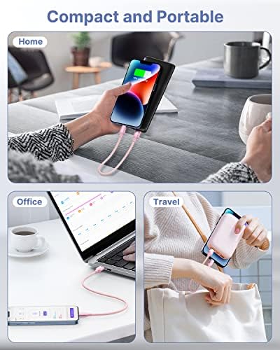 Aioneus 1 ft Apple Certified Lightning Cable – High-Speed USB A to Lightning Charger for i Phone 14/13/12/11 Pro Max/XR/XS/8/7 Plus/6/SE – Durable Nylon Braided Design for Tangle-Free Portability and Enhanced Charging Efficiency