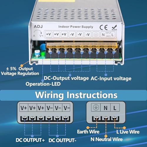 High-Performance 600 W 36 V DC Power Supply Converter – Versatile 110 V AC to 36 V Switching Transformer for Winches, Car Jacks, CCTV Systems & More – Exceptional Reliability with Advanced Safety Features and Compact Design for High-Demand Applications