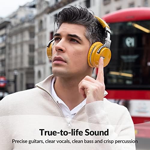 Silensys E7 Elite Wireless Over-Ear Headphones: Unmatched Active Noise Cancellation, Deep Bass Sound Experience, Luxurious Protein Ear Cushions, 30-Hour Battery Life – Your Perfect Bluetooth Companion for Travel, Work, and Daily Adventures in Elegant Black Design