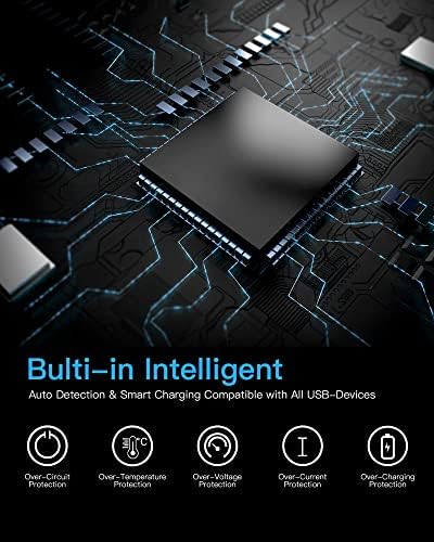 Revolutionize Your Charging Routine with the 6-Port Ultra-Fast Charging Station for i Phones, Android Devices, and Tablets – All-in-One Docking Solution Featuring Six Versatile Cables and UL Certification for Safety – Ideal for Home and Office Efficiency