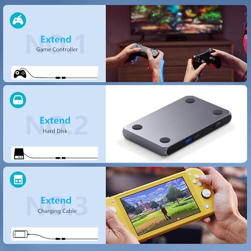 10 ft USB C Extension Cable – High-Speed 20 Gbps Data Transfer, 4 K Video Support & 240 W Power Delivery – Ideal for Thunderbolt 3 Devices, Perfect for Home Office and Gaming Setup – Durable, Flexible Connectivity for Enhanced Performance