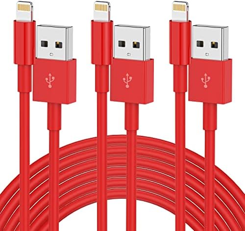 Upgrade Your Charging Game with 3-Pack 10 Ft MFi Certified i Phone Charger Cables – High-Speed USB to Lightning Power Cords for i Phone 14, 13, 12, 11 Pro Max, Mini & More – Durable, Flexible & Stylish Blue Design for Ultimate Convenience and Longevity