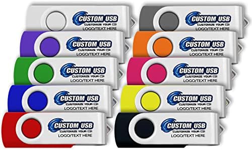 ABLAZE 20-Pack Portable 2 GB USB Flash Drives with Lanyards – Reliable USB 2.0 Thumb Drives for Effortless Data Storage and Transfer – Ideal for Students, Professionals, and Promotional Use – Compact Swivel Design for Enhanced Portability and Compatibility