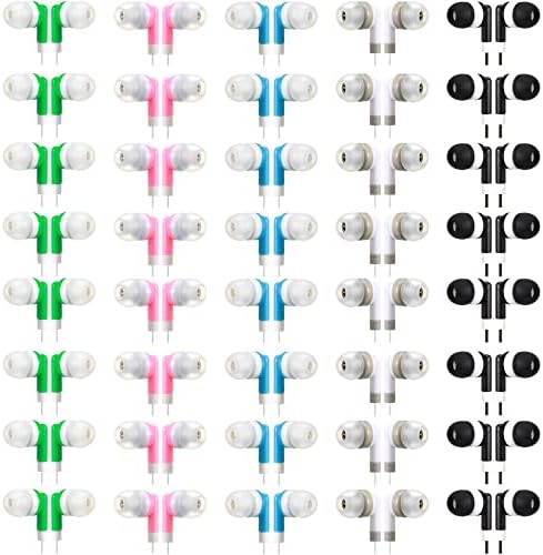 Vibrant 100 Pack Kids Wired Earbuds – Reliable Multicolor Earphones for Enhanced Classroom, Library, and Museum Learning – Lightweight, Durable Design with Superior Sound Quality for Engaging Educational Experiences