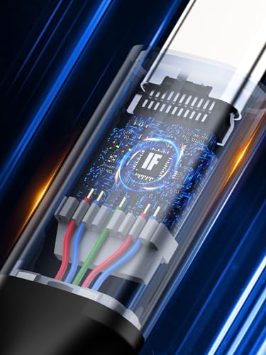 CableCreation Short USB4 Cable 0.5FT, 40Gbps, 240W, 8K@60Hz, Compatible with Thunderbolt 3, Thunderbolt 4 and USB-C, 2Pack – Enhanced Compatibility and Speed