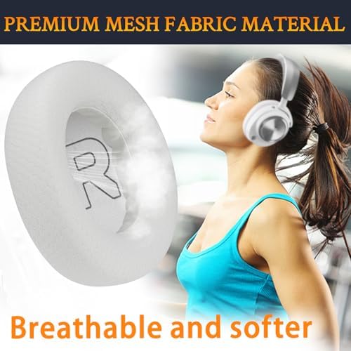 Transform Your Sound with SOULWIT Premium Mesh Fabric Earpads for Steelseries Arctis Nova Pro – Ultimate Noise Isolation and Comfort – Effortless Installation, Breathable Design in Sleek White – Compatible with All Nova Models – Durable, Easy-Care Ear Cushions for Enhanced Audio Clarity and Extended Wear