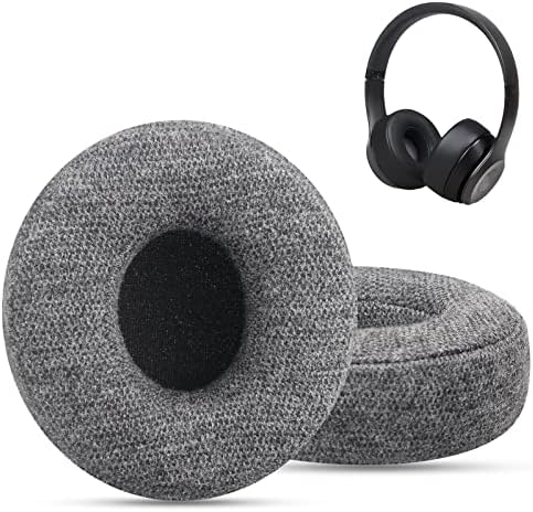 Upgrade Your Beats Solo 2 & 3 Experience with GVOEARS Premium Thicker Memory Foam Ear Pads – Exceptional Comfort & Noise Isolation, Durable 3 M Adhesive for Secure Fit, Stylish Grey Cushions for Enhanced Audio Performance and Long-Lasting Use – Perfect Headphone Accessories for Wireless & Wired Models