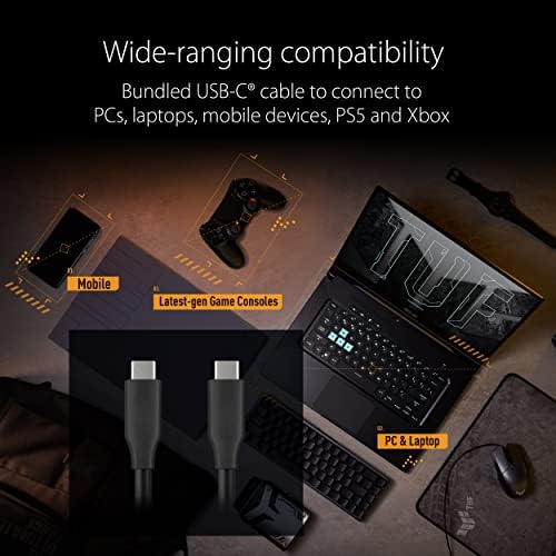 ASUS TUF Gaming A1 External M.2 NVMe SATA PCIe SSD Enclosure – Ultra-Fast USB-C Storage Solution with M.2 Q-Latch, IP68 Waterproof & Dustproof Design, Perfect for PS5 and Xbox Gamers, Enhanced Drop Resistance, Sleek Black Finish for Optimal Performance and Reliability