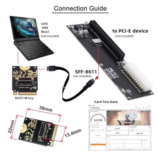 Unlock Blazing Fast Data Transfers with cablecc PCI-E 3.0 M.2 M-Key to Oculink SFF-8612/SFF-8611 Host Adapter – Perfect for Gamers & Creators Seeking Ultimate NVMe SSD Performance. Experience unparalleled speed and compatibility with this high-performance adapter engineered for M.2 NVMe SSDs in the 2260 form factor. The cutting-edge Oculink SFF-8612 and SFF-8611 connections ensure robust data transmission for seamless gaming and content creation. Enjoy hassle-free installation and a durable design that stands up to daily demands, making this essential upgrade a must-have for any advanced computing setup. Whether you’re enhancing your workflow or building the ultimate gaming rig, this PCI-E 3.0 adapter guarantees enhanced performance and reliability. Elevate your data storage capabilities today and discover the difference this premium internal SSD accessory can make in your system’s efficiency and speed. Don’t compromise on quality—transform your digital experience with the cablecc Oculink Host Adapter now!