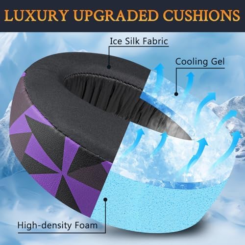 SOULWIT Premium Cooling-Gel Earpads for Sony PS5 Pulse 3 D Wireless Headset – Noise-Isolating Cushions for Enhanced Comfort and Gameplay – Effortless Installation, Sleek Black Design for Ultimate Gaming Experience