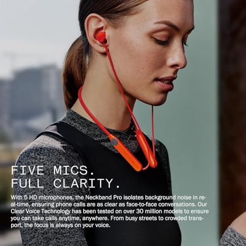 Elevate Your Audio Experience with CMF Neckband Pro Bluetooth Headphones – Cutting-Edge 50 d B Hybrid Active Noise Cancelling Earbuds Featuring Five HD Mics for Superior Call Clarity, IP55 Water Resistance for Outdoor Use, and Ultra-Fast Bluetooth 5.3 Connectivity – Enjoy 37 Hours of Uninterrupted Playtime and Effortless Dual Device Pairing – Ideal for Athletes and Frequent Travelers in Stylish Light Grey