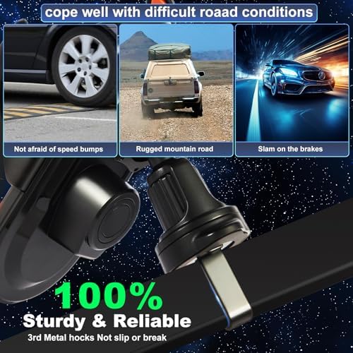 Phone Holders for Your Car with Wireless Chargre – Metal Hook Clip, Auto Clamp Air Vent Cell Phone Car Mount, Hands Free Universal Automobile Cradle Fit for iPhone Android and All Smartphones – Enhanced Compatibility and Speed
