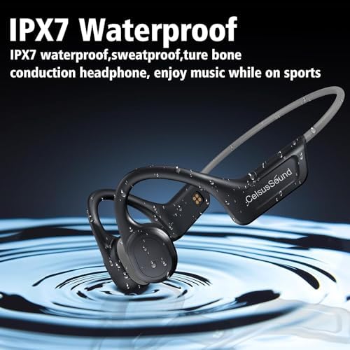 Revolutionize Your Workout with Waterproof Bone Conduction Headphones – Bluetooth 5.3 Open-Ear Sports Earbuds for Active Lifestyles – 10-Hour Battery Life and Built-in Microphone for Seamless Communication – Lightweight Ergonomic Design Perfect for Running, Cycling, and Gym Activities – Stay Alert and Enjoy Premium Sound Quality While Staying Connected