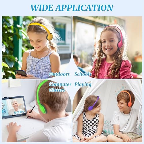 Vibrant 30-Pack Kids Headphones – Customizable Over-Ear Audio Experience for Classrooms, Featuring Adjustable Headbands and Comfort-Optimized Design for Enhanced Learning Engagement