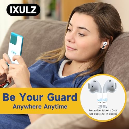 Premium 4-Piece Black Protection Stickers for Air Pods 2 nd & 3 rd Generation – Ultimate Scratch Defense for Bluetooth Headphones & Wireless Earbuds – Eco-Friendly Adhesive Cover with Easy Application & Removal – Stylish Durability for Everyday Use