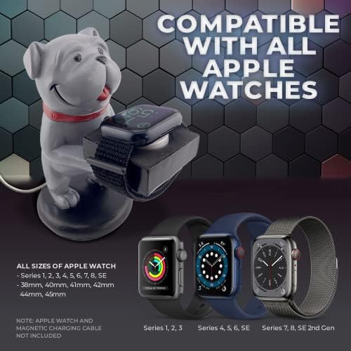 Charming Cat-Themed Apple Watch Charging Stand – Non-Slip Dock for All Series 1-8 | Foam-Guarded Design for Ultimate Protection and Quick Charging – Perfect Gift for Cat Lovers and Smartwatch Enthusiasts