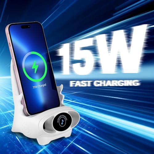 Innovative 3-in-1 Portable Mini Chair Wireless Charger with Ergonomic Phone Holder and Integrated Speaker – Fast Charging Solution for All Smartphones – Perfect Tech Gift for Modern Lifestyles and On-the-Go Connectivity