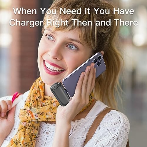 Dual Pack 5500 m Ah Mini Portable Charger for i Phone – Ultra-Compact Power Bank with PD Fast Charging in Stylish Black & Pink – Perfect Travel Accessory for i Phone 14/13/12/11/X/8/7/6 – Enhanced Compatibility & Convenience for On-the-Go Power
