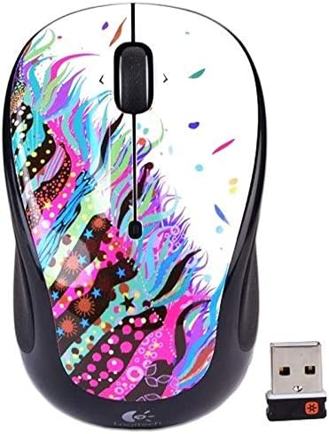 Vibrant Twinkle Teal Logitech Doodle Collection M325 c Wireless Optical Mouse – Ergonomic Design for Ultimate Comfort, 5 Customizable Buttons, Long Battery Life & Reliable 2.4 GHz Connectivity for Enhanced Productivity and Style in Your Workspace