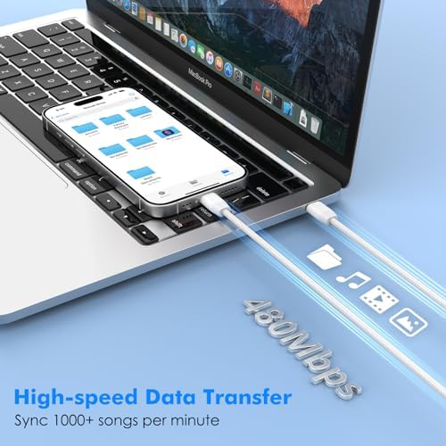 High-Speed Mo Ko 240 W USB C to USB C Charging Cable – 3.3 ft Nylon Braided, Fast Power Delivery for i Phone 15/16, Mac Book Pro 2020, Galaxy S24 – Durable, Tangle-Free, Elegant Tech Solution for Ultimate Device Connectivity