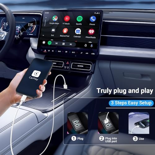 Essri 3-Pack Carplay USB A to C Cable for iPhone 16/15 Pro Max,USB C Car Charger Cable 3FT,Fast Charging Cord Compatible with iPad Pro/Air/Mini, for Apple 16/15 Series,for Samsung,Blue – Enhanced Compatibility and Speed