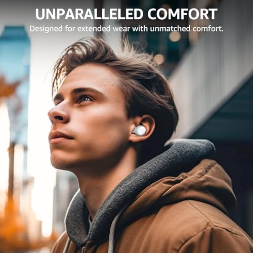 TOZO T6 Bluetooth 5.3 Wireless Earbuds – Immersive Stereo Sound, 50-Hour Playtime, IPX8 Waterproof Design, Customizable EQ via App, Ergonomic Fit – Ideal for Active Lifestyles and Seamless Connectivity