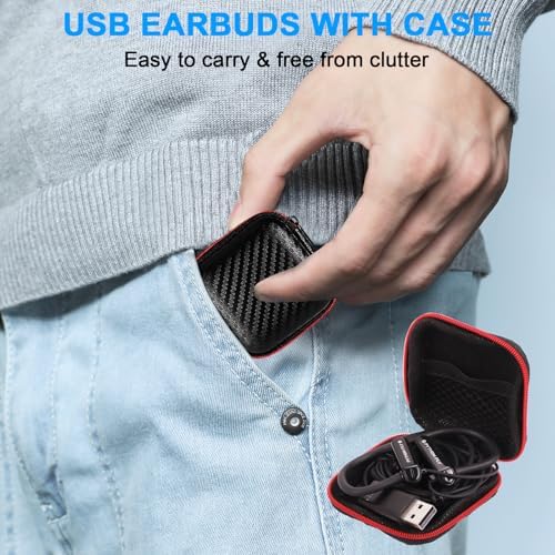 Unleash Crystal-Clear Audio with ASKUBSKU Premium USB Headset – Over-Ear Wired Headphones with Noise-Canceling Mic for Gaming, Online Learning, and Professional Use, 8.2 Ft Cord for Ultimate Flexibility, Ergonomically Designed for Comfort During Extended Wear, Built-in Mute Function for Enhanced Privacy, Durable Construction for Long-lasting Performance, Enjoy Superior Sound Quality and Effortless USB A Connectivity for Seamless Integration with PCs and Laptops