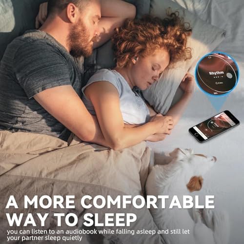 Transform Your Sleep Experience with Luxurious Gold Wireless Noise-Canceling Earbuds – Perfectly Designed for Side Sleepers, Featuring Sleep Mode, LED Battery Indicator, Effortless Device Compatibility, and Ultimate Comfort for Restful Nights and Daily Use