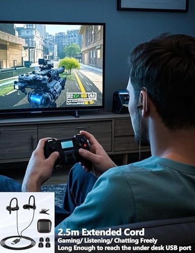 Professional Over-Ear USB Headset with Superior Noise Cancellation & Mute Mic | 8.2 FT Wired Earphones for Seamless Communication | Ideal for Mac, Chromebook, Laptop & Desktop Use | Perfect for Zoom Meetings, Office Calls, and Online Learning | Comfort-First Design for All-Day Listening | Enhance Audio Clarity and Focused Conversations