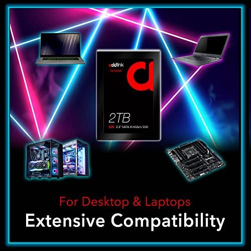 Elevate Your Gaming and Productivity with Addlink S20 512 GB SATA III Internal SSD – Experience Blazing Fast 500 MB/s Read Speed for PS4, Laptops, and PCs, Effortlessly Enhance Performance and Expand Storage Capacity Today!